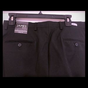 James by ico black slacks pants uniform 32W